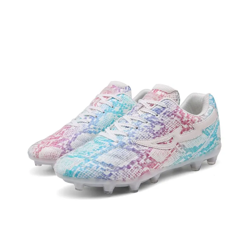 Mulinsen FG Rubber Long Studs Slip Resistant Soccer Shoes Men's Multicolor-1