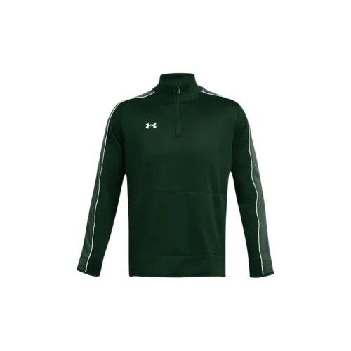 Under Armour Command Sweatshirts Men Forest Green/White