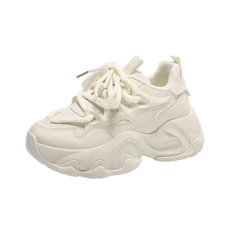 Bull Charm Durable Breathable Low-Top Chunky Sneakers Women's-6