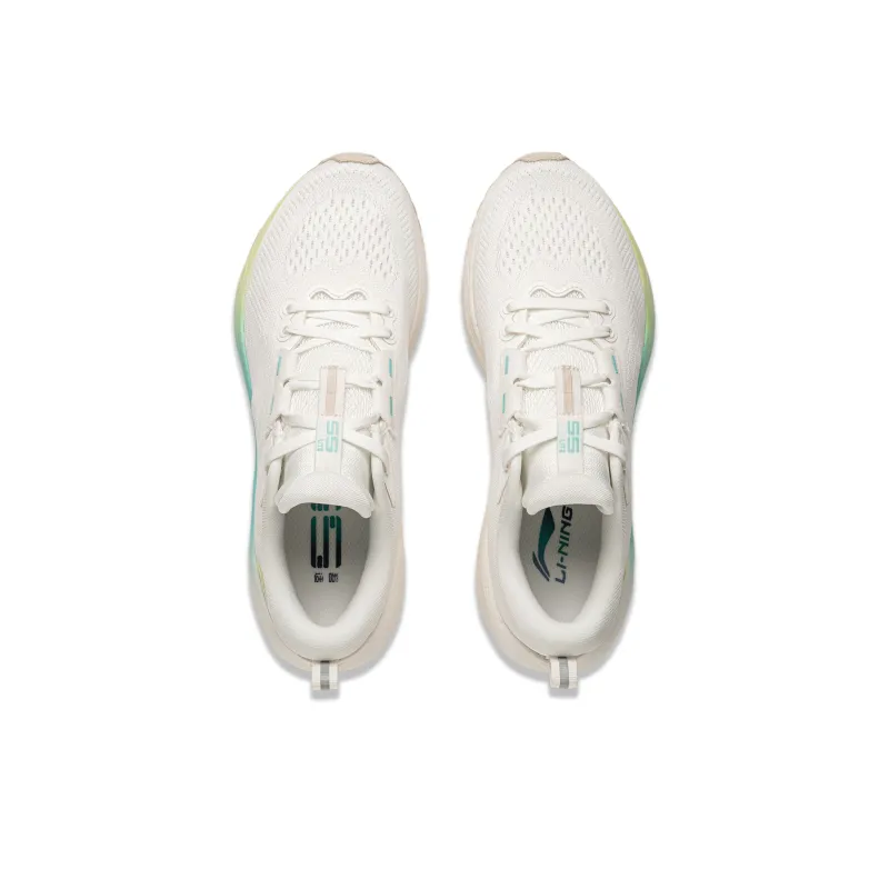 LINING Wu Leaping 2.0 V2 Running Shoes Women's Low Top Mist White-3