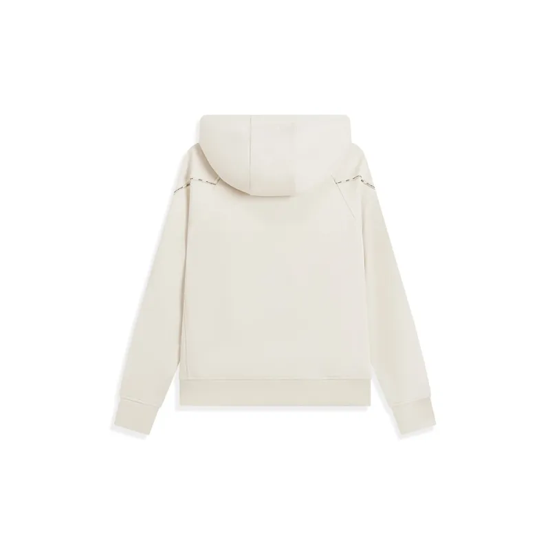 XTEP Zip Up Jackets Coat Bright Moon White Women's-1