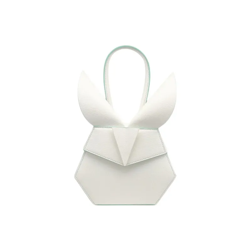 BEDROOM SOCIETE BEDRU：M SCSJETE Calfskin Shoulder Bag Crossbody Bag Handbag Women's White-0