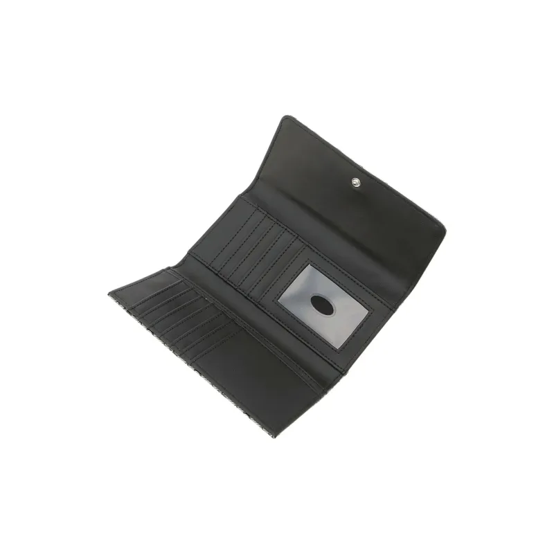 GUESS Polyvinyl Chloride Clutches Wallets Women's Black-2