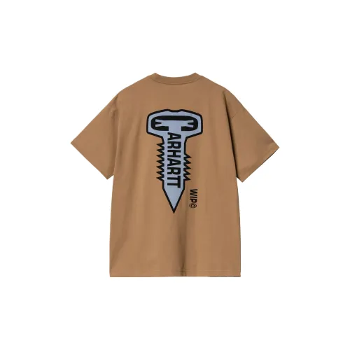 Carhartt WIP T-Shirts Unisex Peanut Butter Color