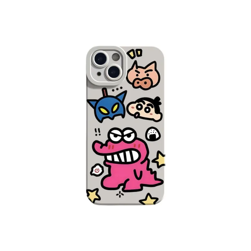 Mivana Silicone Material Crocodile Shin Chan Phone Cases Suitable For Apple XSMAX Cartoon-6