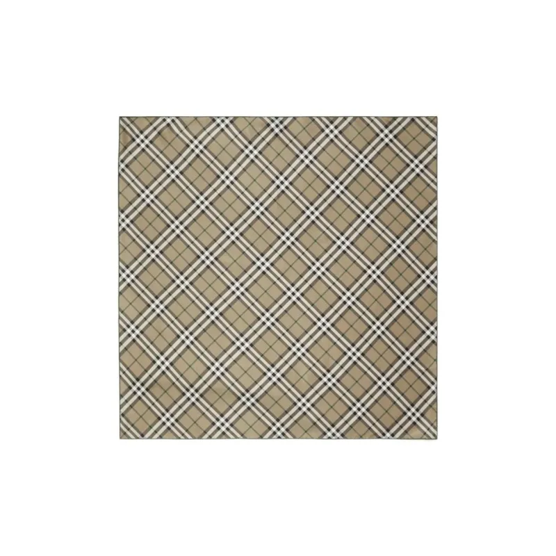 Burberry Checkered Silk Scarf-1