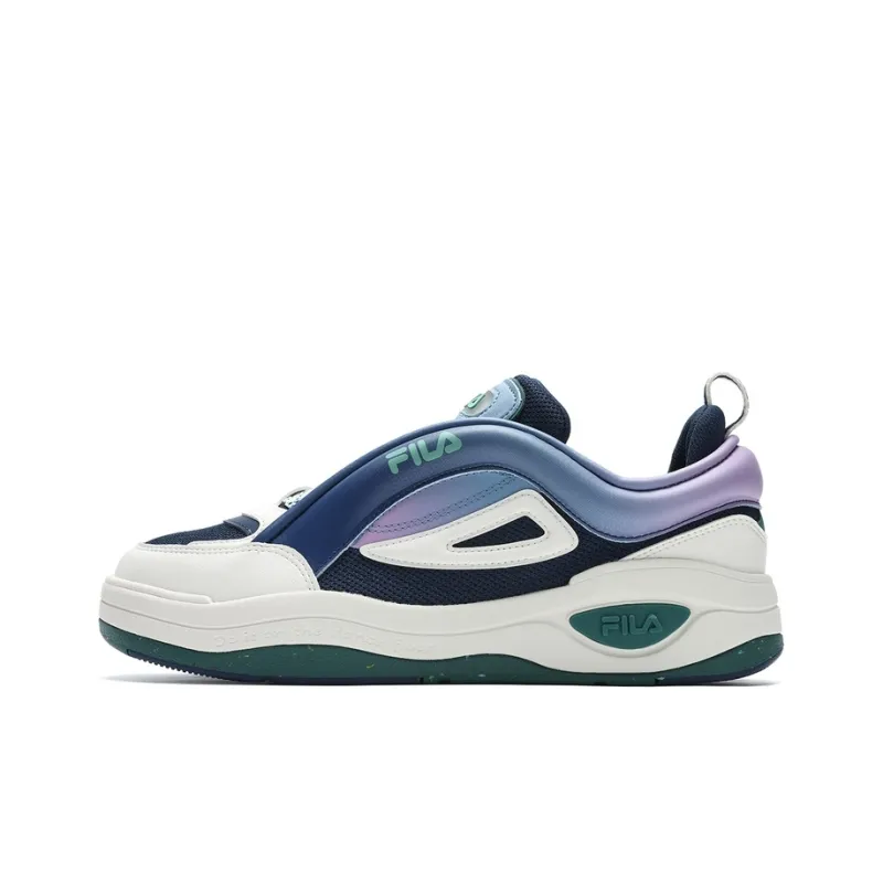 FILA Slip-Resistant Cushioning Wear-Resistant Low-Top Skateboard Shoes Men's Sky Blue Stone/Milk White-0