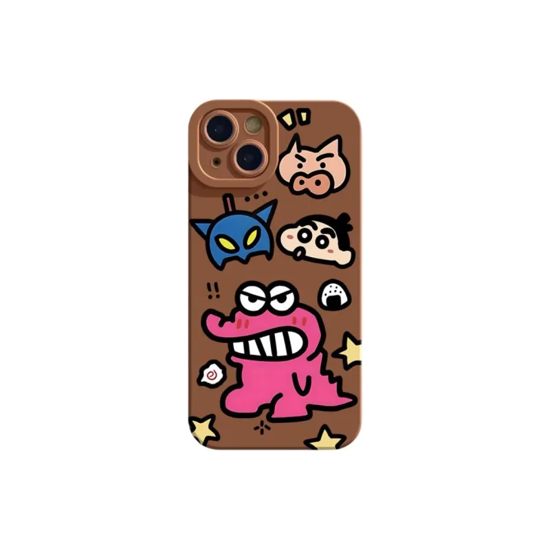 Mivana Silicone Material Crocodile Shin Chan Phone Cases Suitable For Apple XSMAX Cartoon-8
