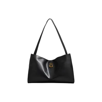 H YXIANG PU Tote Handbag, Shoulder Bag Regular Women's Black/Beige