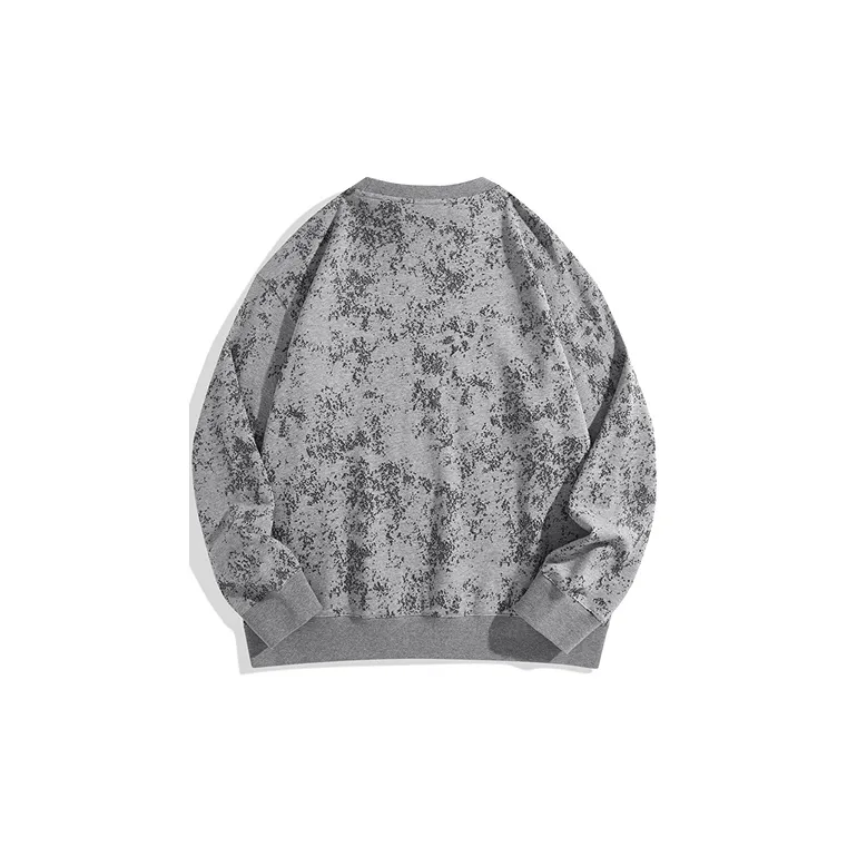 PEACEBIRD MEN Gray Pullover Trendy Casual Top Sweatshirt Men's-1