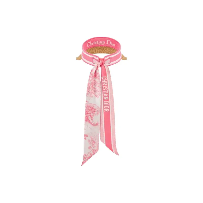 DIOR Cotton Sun Protection Hats Women's Pink-2