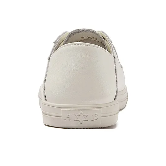 CARTELO Comfortable White Sneakers Non slip Lightweight Low Top Skateboard Shoes Women's-1