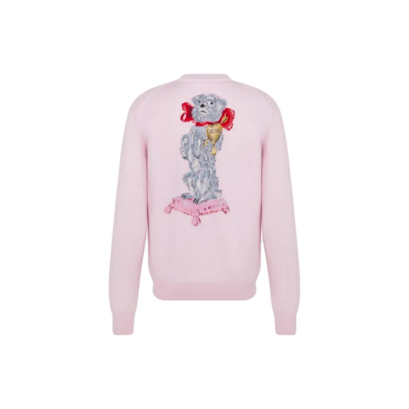 DIOR FW24 Cashmere Sweater Men's Pink-1