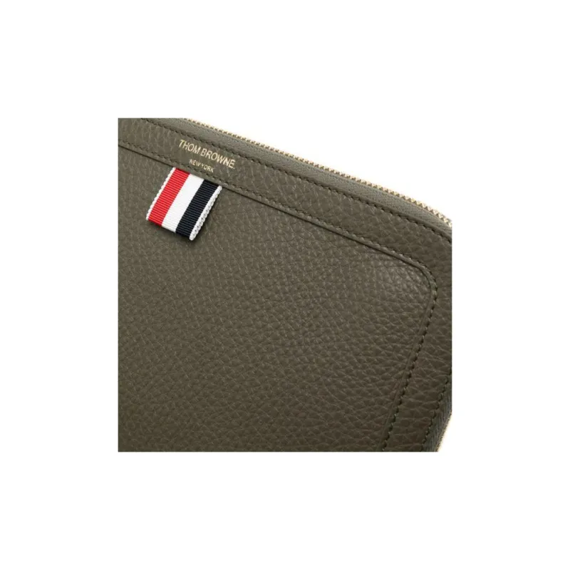 THOM BROWNE· Cow Leather Clutch Regular Men's Dark Green-2
