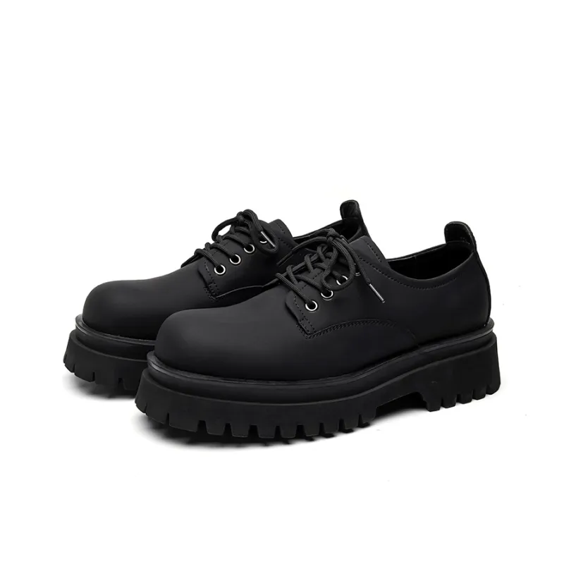 Chi Wolf Derby Shoes Casual Leather Shoes Unisex-5
