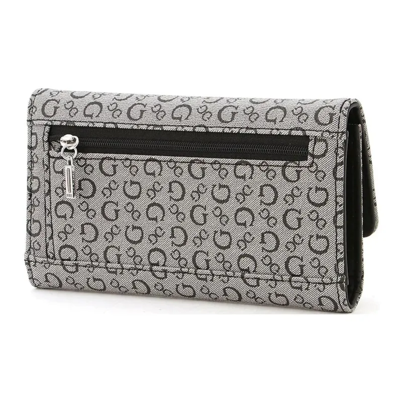 GUESS Polyvinyl Chloride Clutches Wallets Women's Black-1