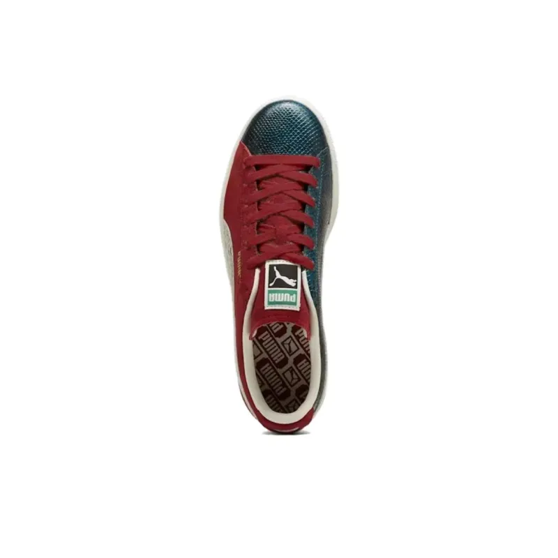 PUMA Anti Slip Wear Resistant Low Top Skateboard Shoes Unisex Red Green-2