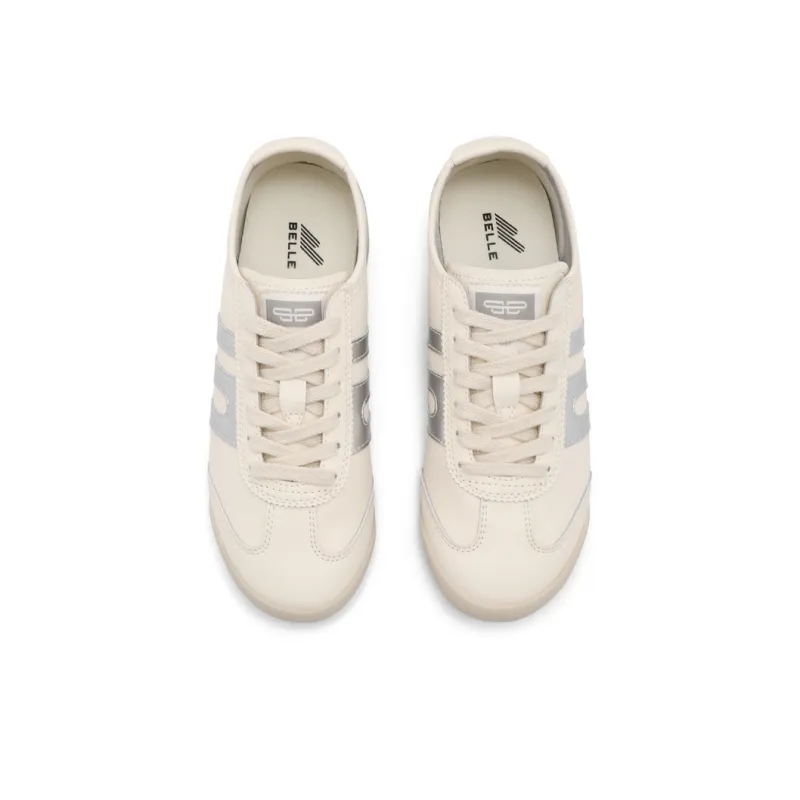BELLE Casual Shoes Women's Low Top Gray/Apricot-18