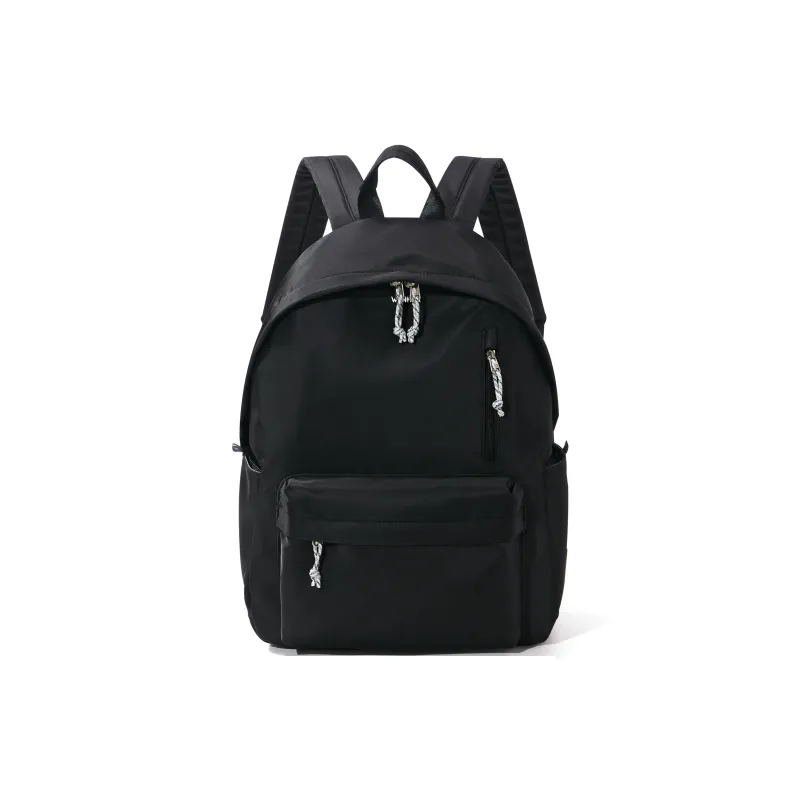 WONHOX Fabric Laptop Backpack Regular Unisex Black/White-1