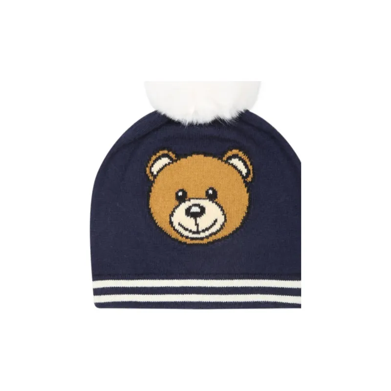 MOSCHINO Logo Intarsia Knitted Beanie-2