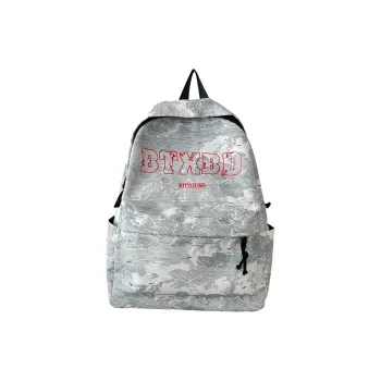 OURFUN Nylon Backpack Unisex Horizontal Letter/Vertical Letter