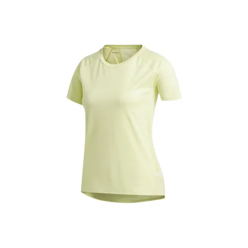 Adidas T-Shirts Women's Light Yellow