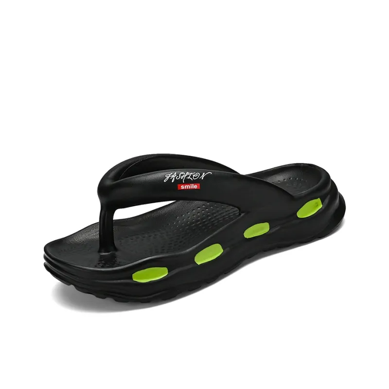 CariteSport EVA Quiet Odor Resistant Abrasion Resistant Slip Resistant Quick Drying Flip Flops Men's-1