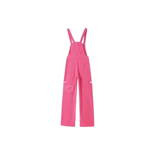 PLAY BUSH Overalls Women's Rose Red