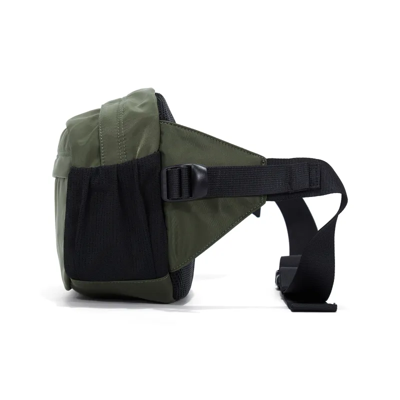 JEANSWEST Fabric Dumpling Bag One Shoulder Crossbody Sling Bag Fanny Pack Regular Unisex Black/Gray/Army Green-13