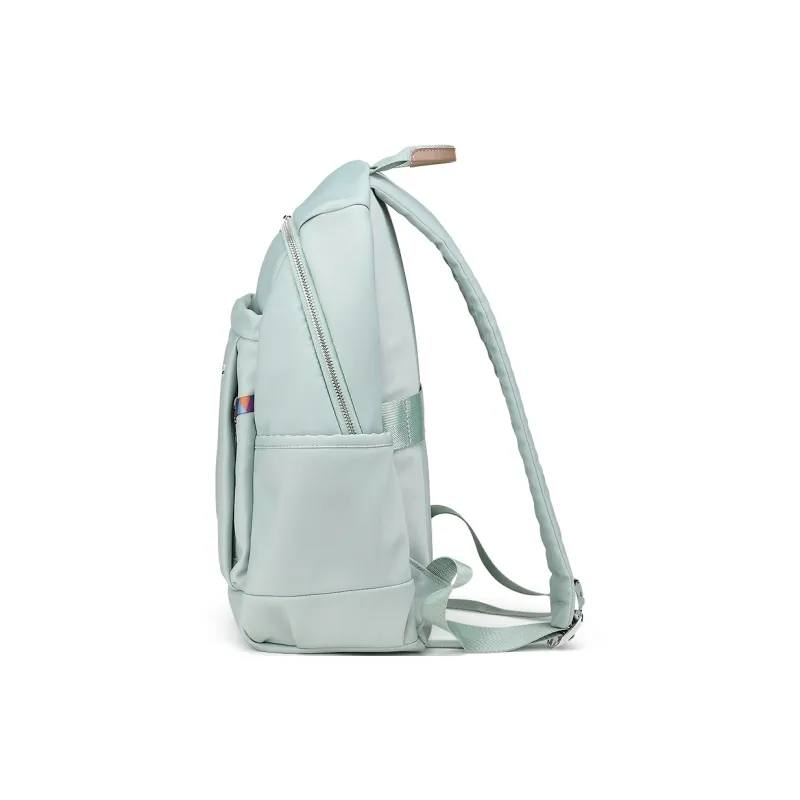 Fillove Fabric Backpack Regular Men's Black/Mint Man Green-11