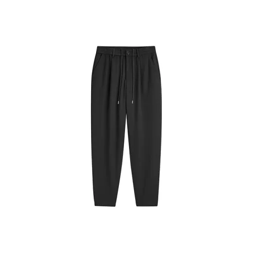 PEACEBIRD MEN Casual Pants Unisex Black First Batch