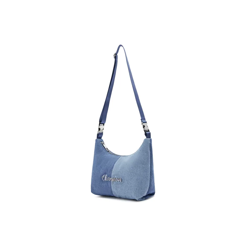 Champion Fabric Shoulder Bag Regular Unisex Silver/Medium Gray/Black/Light Blue-7