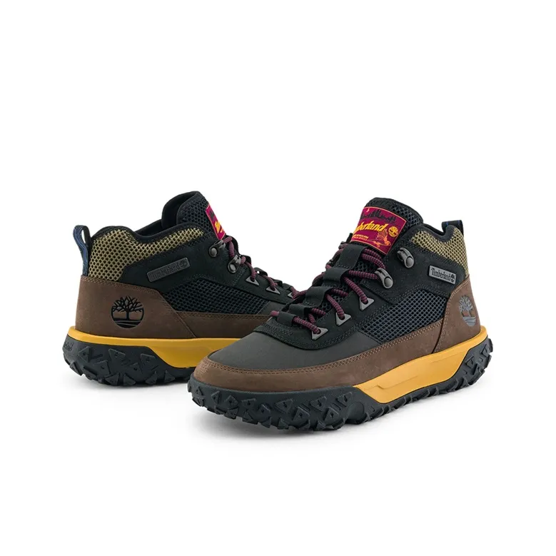 Timberland Greenstride Motion 6 Slip-Resistant Mid-Top Trekking Shoes Men's Black Brown-3