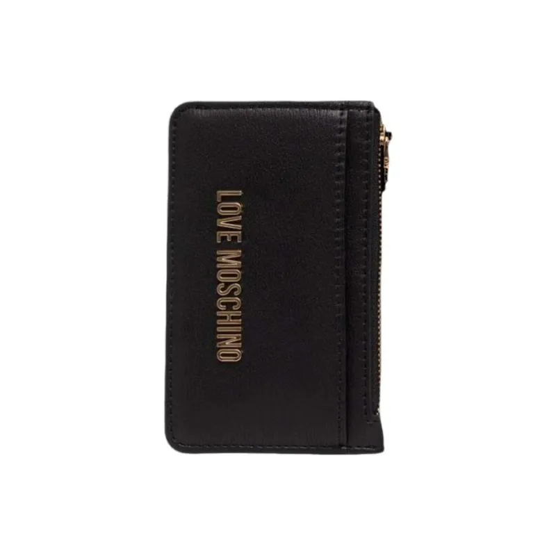 LOVE MOSCHINO Synthetic Leather Wallet Women's Black-1