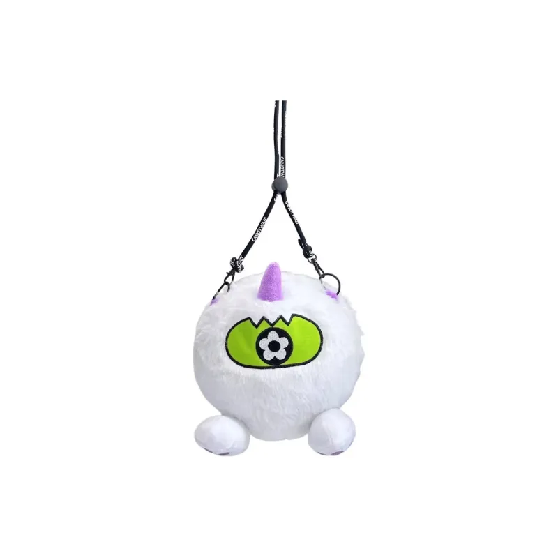Vandy The Pink CANOTWAIT Collaboration Plush Crossbody Bag Regular Unisex White-0