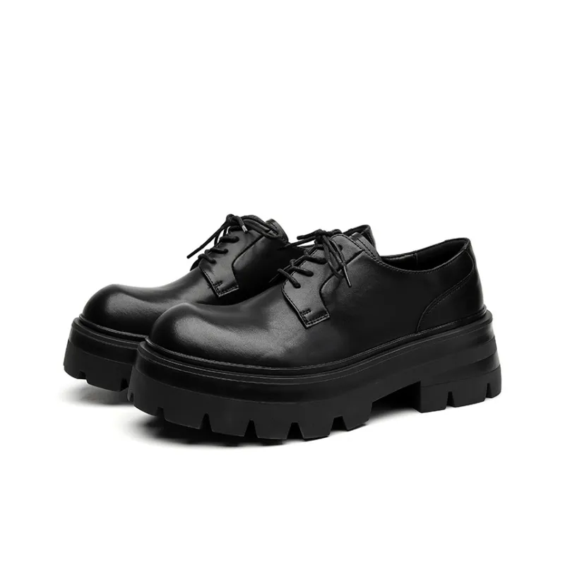 Chi Wolf Derby Shoes Casual Leather Shoes Unisex-5