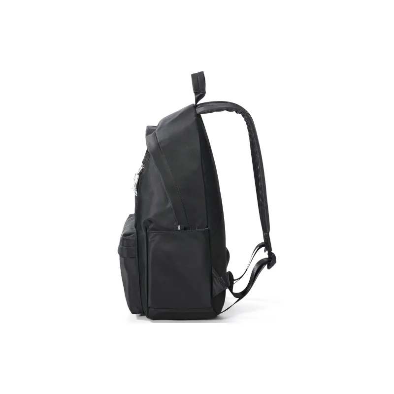 WONHOX Fabric Laptop Backpack Regular Unisex Black/White-4