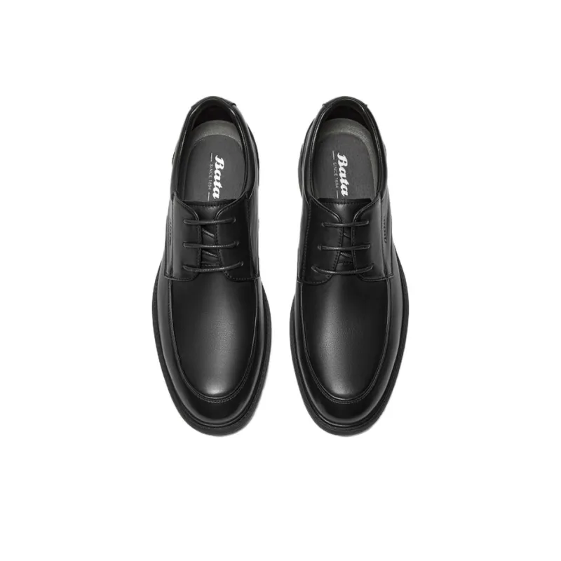 BATA Dress Shoes Men Low Top Solid Color-2
