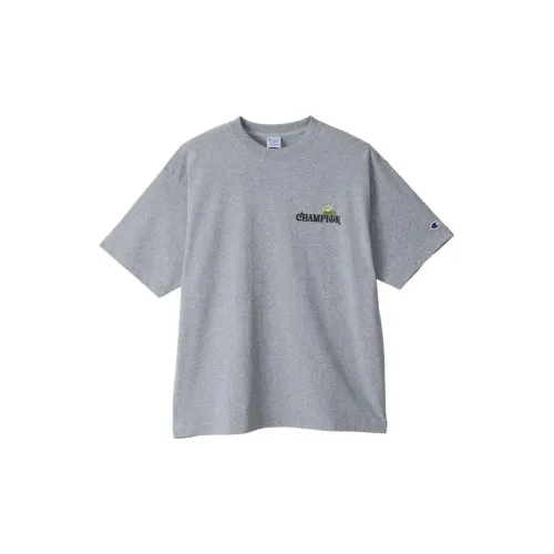 Champion Yusuke Komori Collaboration Model T-Shirts Unisex Gray