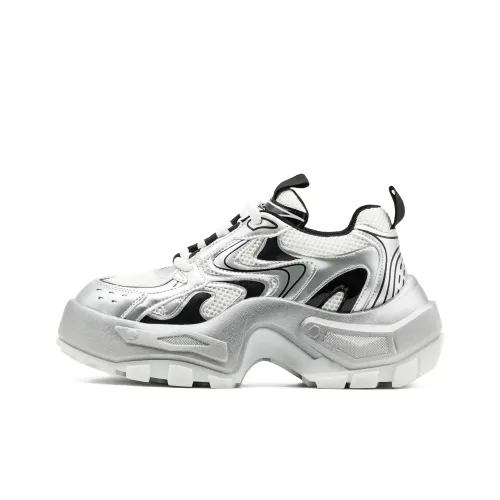 Little Sue Height Increasing Wear Resistant Low Top Chunky Sneakers Women's