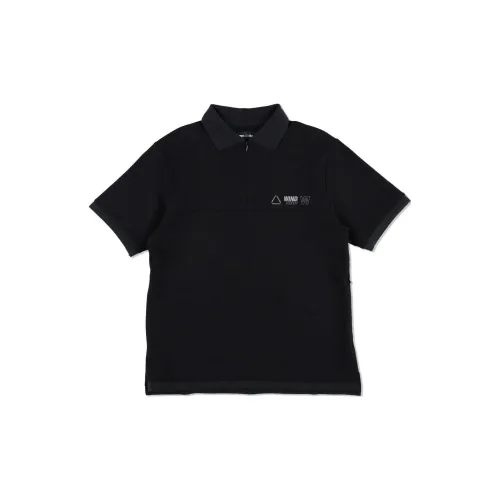 WIND AND SEA Polo Shirts Unisex Black