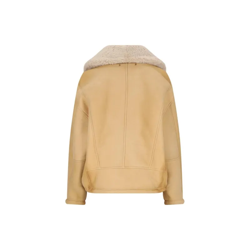Golden Goose Single Breasted Shearling Jacket-1