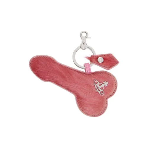 Vivienne Westwood Fur Keychains Women's Pink