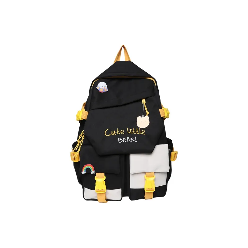 Venerable Brahma Nylon Backpack Women's White/Black/Pink/Blue-1