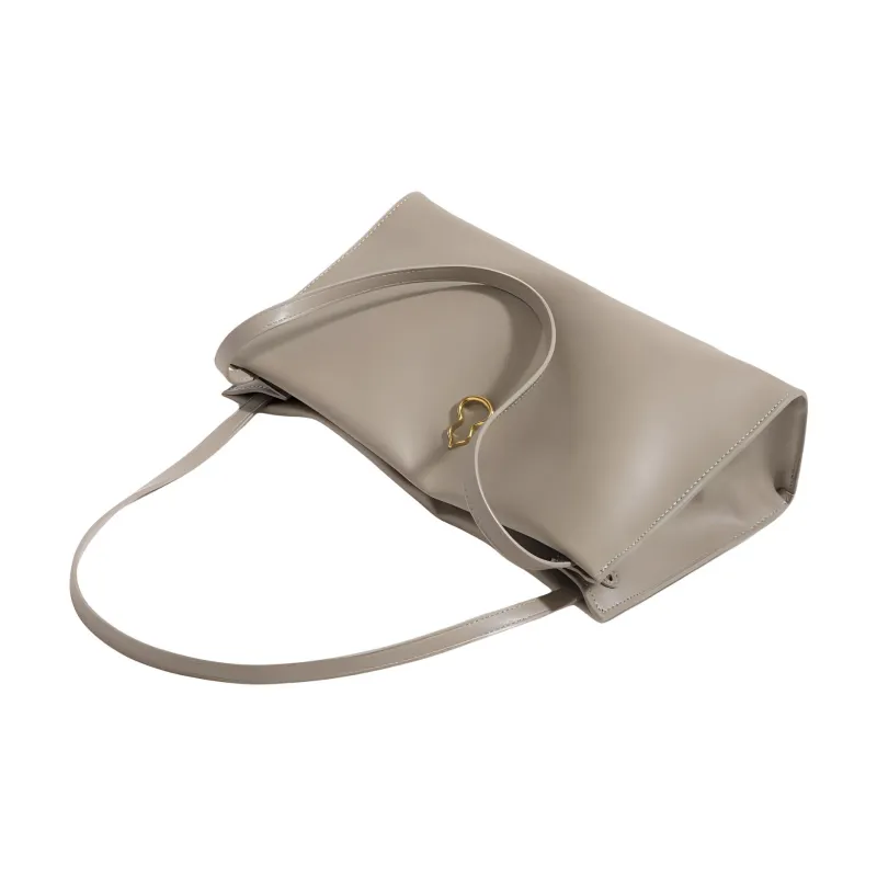 H YXIANG PU Tote Handbag, Shoulder Bag Regular Women's Black/Beige-8