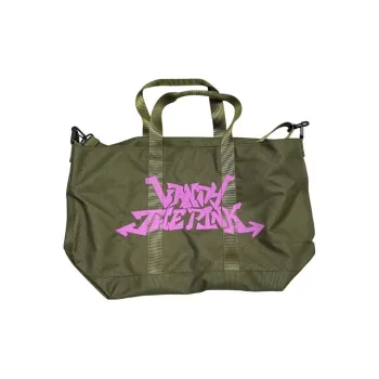 Vandy The Pink Canvas Canvas Bag Tote Shoulder Bag Regular Unisex Dark Green