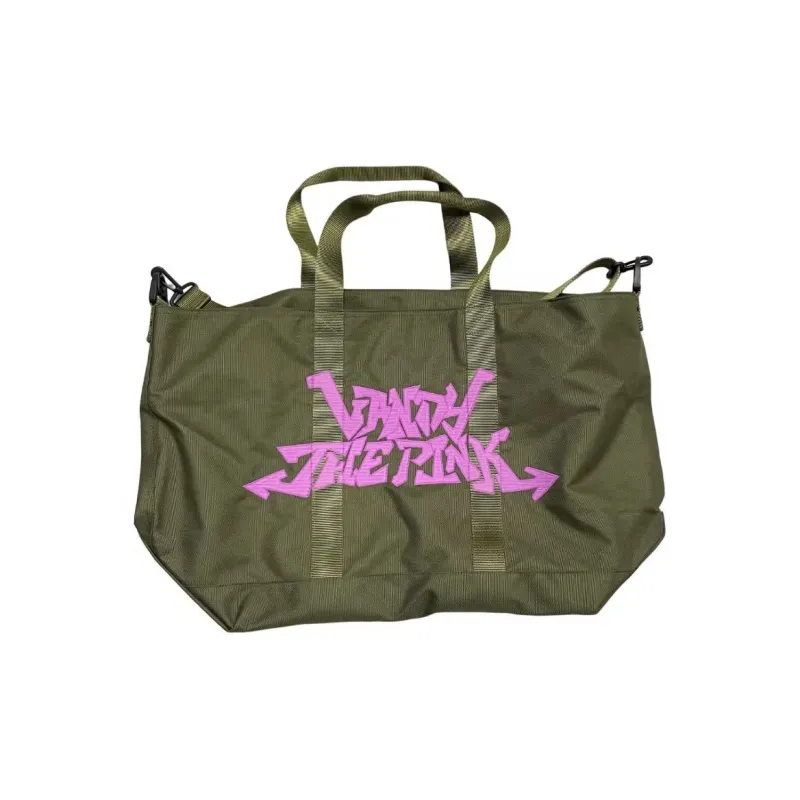 Vandy The Pink Canvas Canvas Bag Tote Shoulder Bag Regular Unisex Dark Green-0