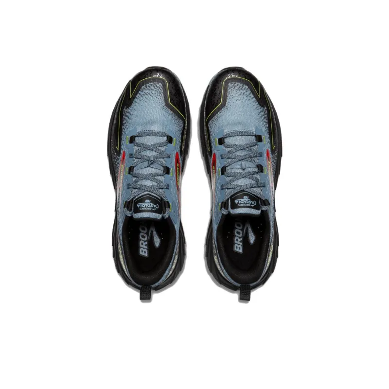 Brooks Anti-Slip Wear-Resistant Low-Top Trail Running Running Shoes Men's Blue Black-3
