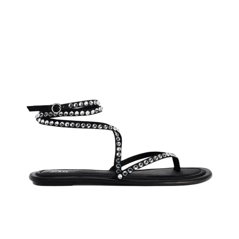 ZARA Roman Sandals Women's Black-1
