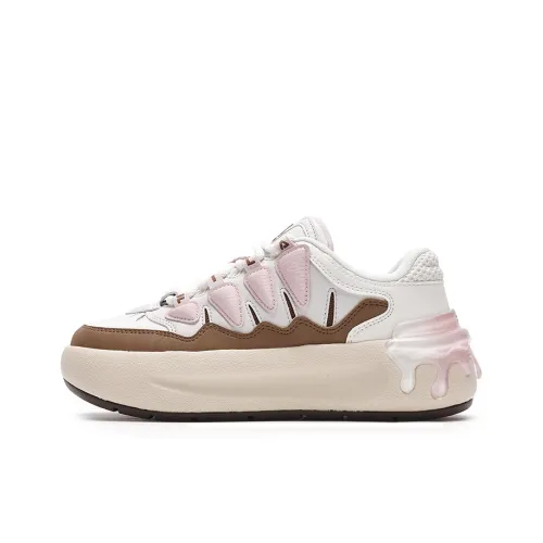 FILA CARROT 2 Skateboard Shoes Women's Low-Top White Medium Beige/Toasted Coconut Brown